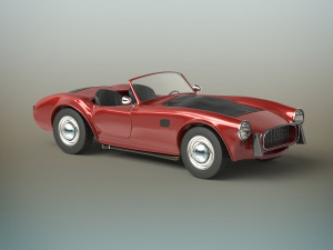 old sport car Modelo 3D
