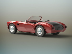 old sport car Modelo 3D
