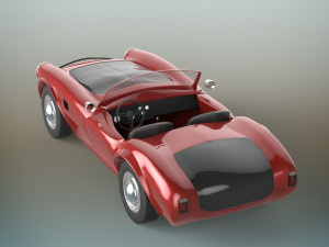 old sport car Modelo 3D