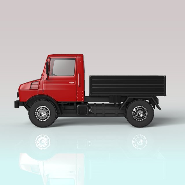 pickup truck 3D 模型 .c4d .max .obj .3ds .fbx .stl .blend 