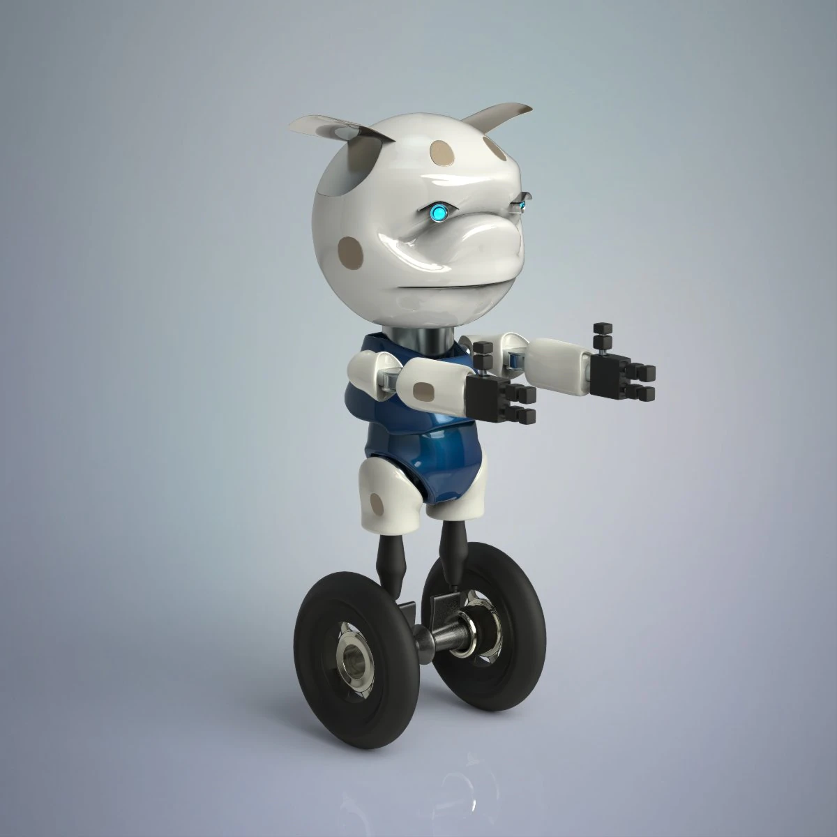sci-fi robot 3D Model .c4d .max .obj .3ds .fbx .stl .blend
