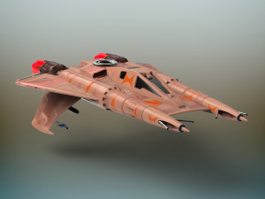sci-fi fighter plane 3D Модель