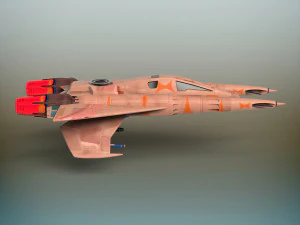 sci-fi fighter plane 3D Model