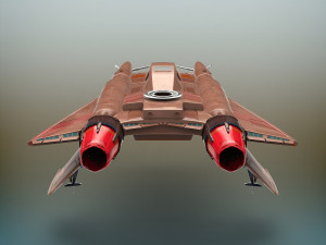 sci-fi fighter plane 3D Модель