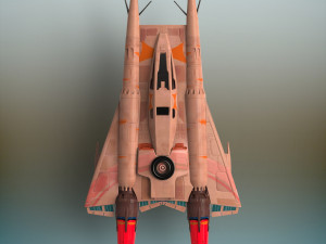 sci-fi fighter plane 3D Модель