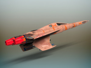 sci-fi fighter plane 3D Модель