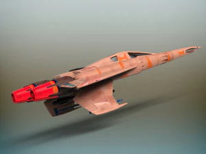 sci-fi fighter plane 3D Model