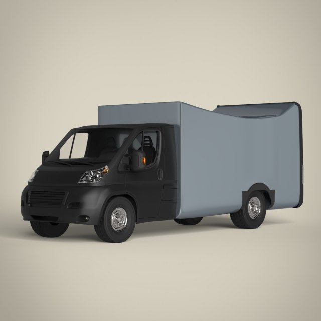 van 3D Model .c4d .max .obj .3ds .fbx .stl .blend 
