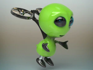 robot alieno Modello 3D