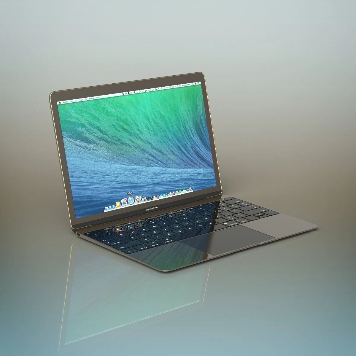 apple macbook pro 3D Model .c4d .max .obj .3ds .fbx .stl .blend 