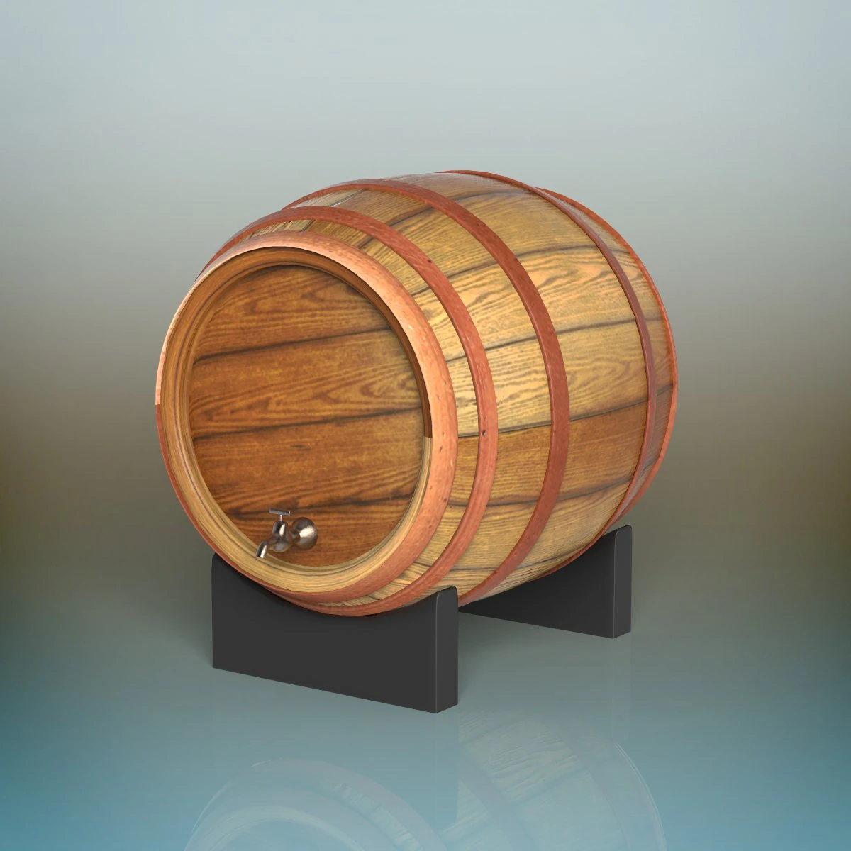 barrel 3D Model .c4d .max .obj .3ds .fbx .stl .blend 