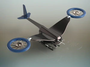 युद्ध ड्रोन 3D मॉडल