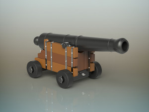 cannon 3D मॉडल