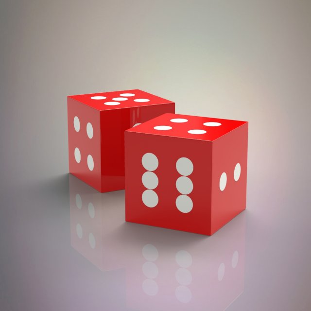 dice 3D Модель .c4d .max .obj .3ds .fbx .stl .blend