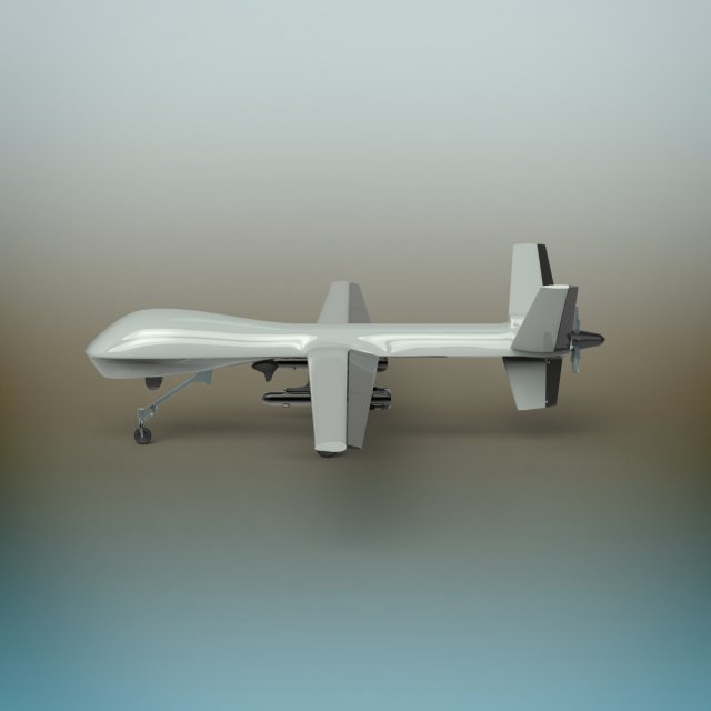drone plane 3D Model .c4d .max .obj .3ds .fbx .stl .blend