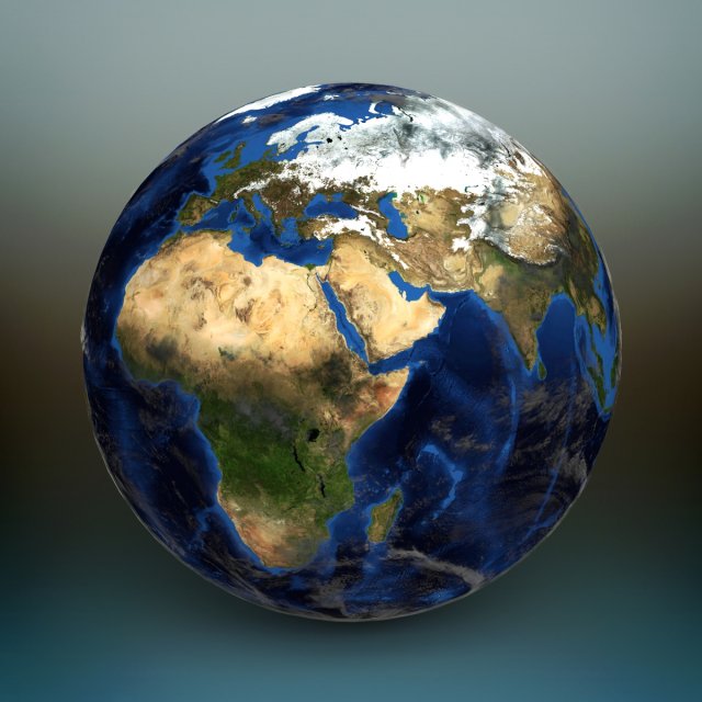 earth 3D Model .c4d .max .obj .3ds .fbx .stl .blend