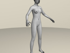 female base mesh 3D Model
