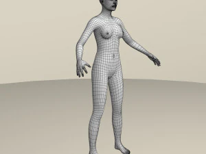 female base mesh 3D Model