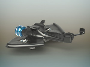 futuristic plane Modelo 3D