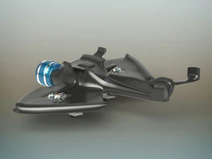 futuristic plane 3D Model
