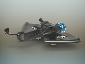 futuristic plane Modelo 3D