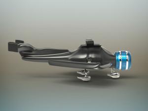 futuristic plane Modelo 3D