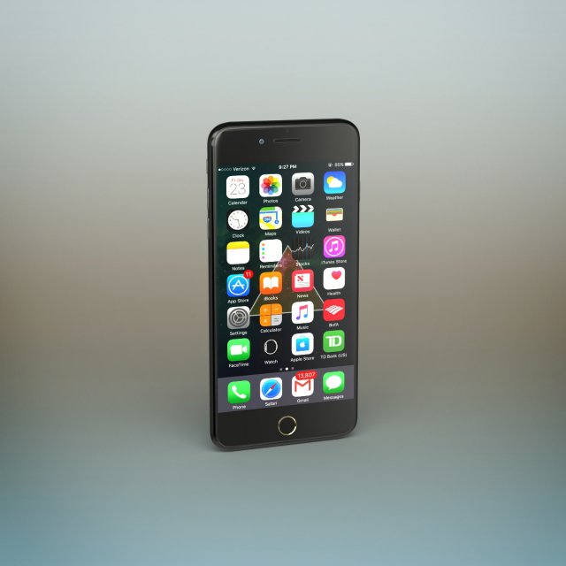 iphone 7 plus Model 3D .c4d .max .obj .3ds .fbx .stl .blend 