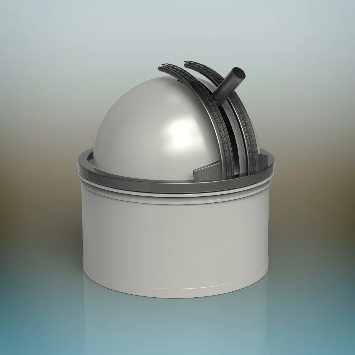 observatory 3D Model .c4d .max .obj .3ds .fbx .stl .blend 