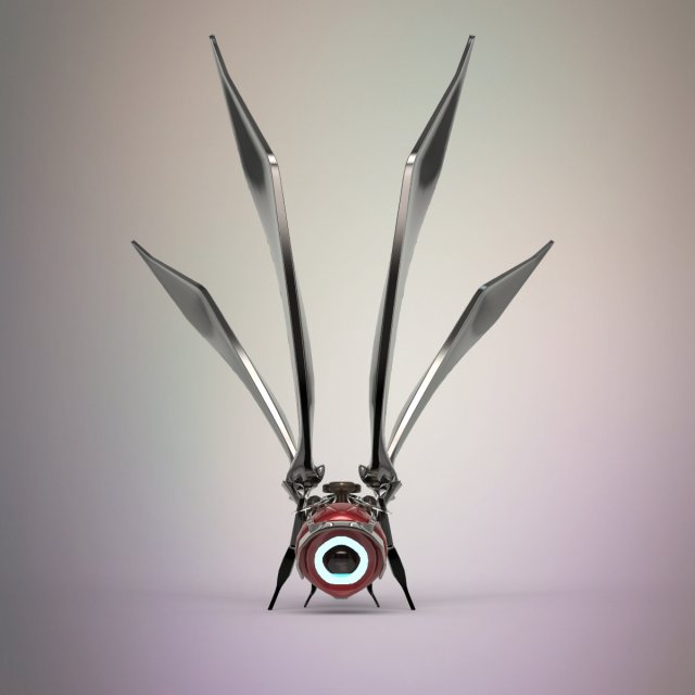 robot bee 3D मॉडल .c4d .max .obj .3ds .fbx .stl .blend 