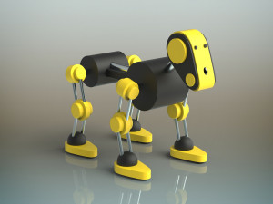 robot dog 3D-Modell