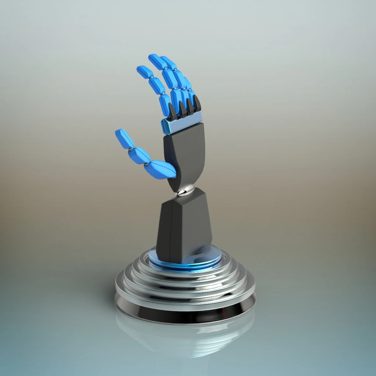 robot hand 3D Model .c4d .max .obj .3ds .fbx .stl .blend