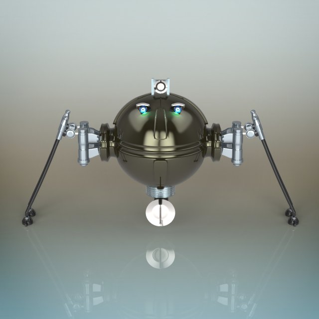spy robot Modèle 3D .c4d .max .obj .3ds .fbx .stl .blend 
