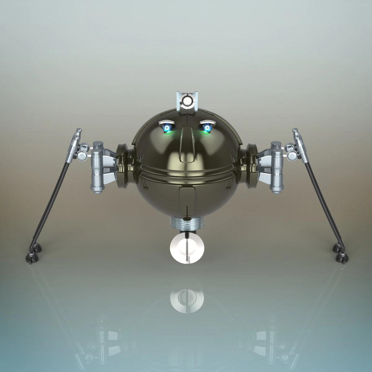 spy robot 3D Model .c4d .max .obj .3ds .fbx .stl .blend 