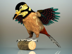 woodpecker bird Model 3D
