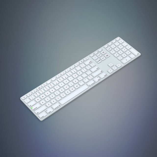 apple keyboard Modelo 3D .c4d .max .obj .3ds .fbx .stl .blend 