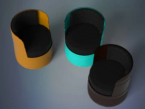 桶椅 3D 模型