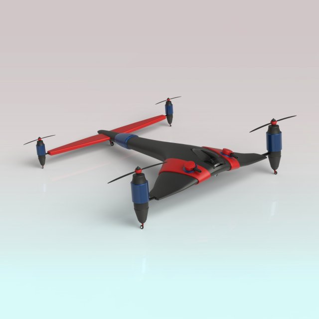 battle drone 3D 模型 .c4d .max .obj .3ds .fbx .stl .blend 