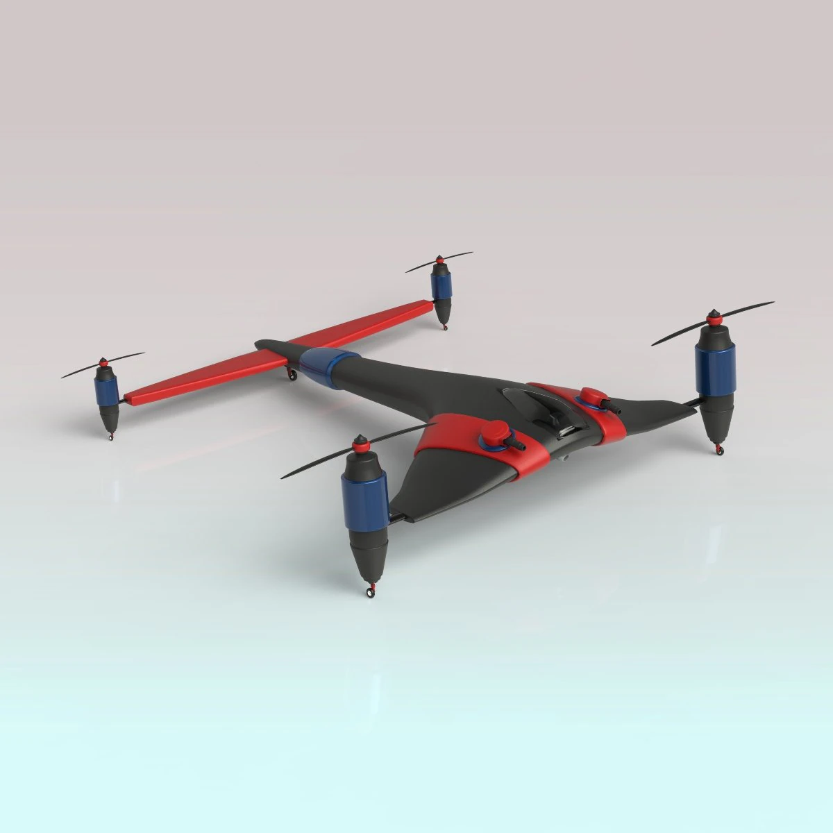 drone da battaglia Modello 3D .c4d .max .obj .3ds .fbx .stl .blend 