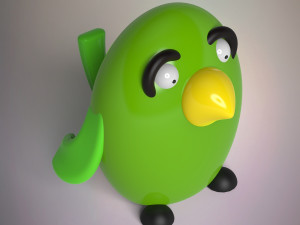 cartoon bird Model 3D