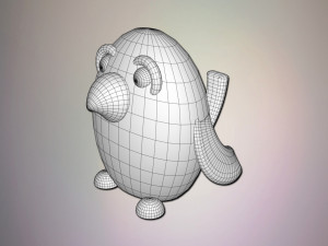 cartoon bird Model 3D