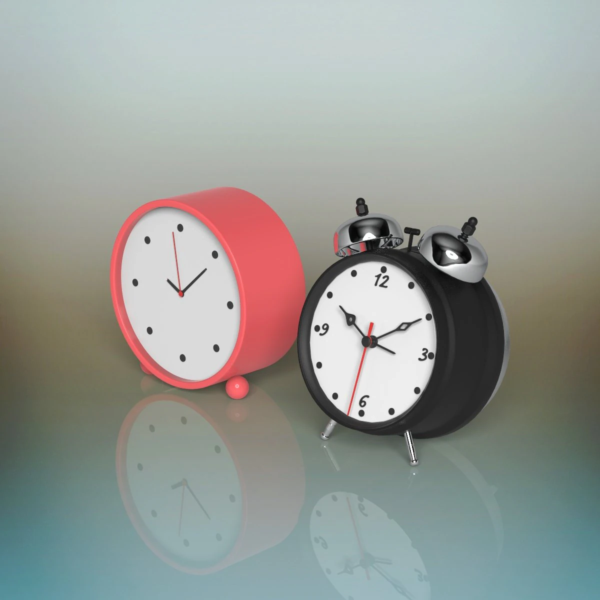 clock set 3D Model .c4d .max .obj .3ds .fbx .stl .blend
