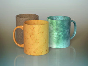 coffee mugs 3D Model