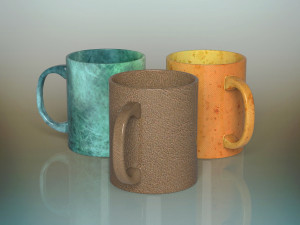 coffee mugs 3D Model