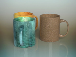 coffee mugs 3D Model