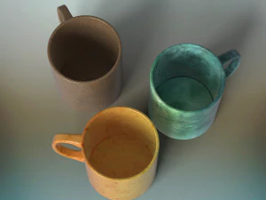 coffee mugs 3D Model