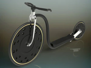 킥바이크 3D 모델