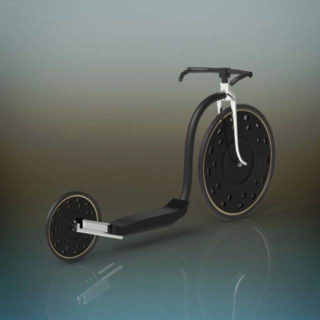 kick bike 3D in 3DExport