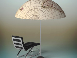 parasol sunbed 3D Модель