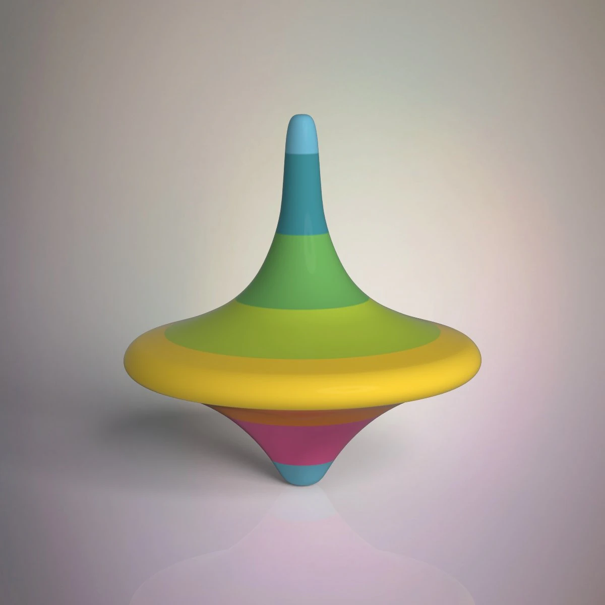 spinning top 3D Model .c4d .max .obj .3ds .fbx .stl .blend 
