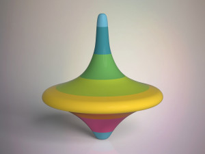 spinning top 3D 모델
